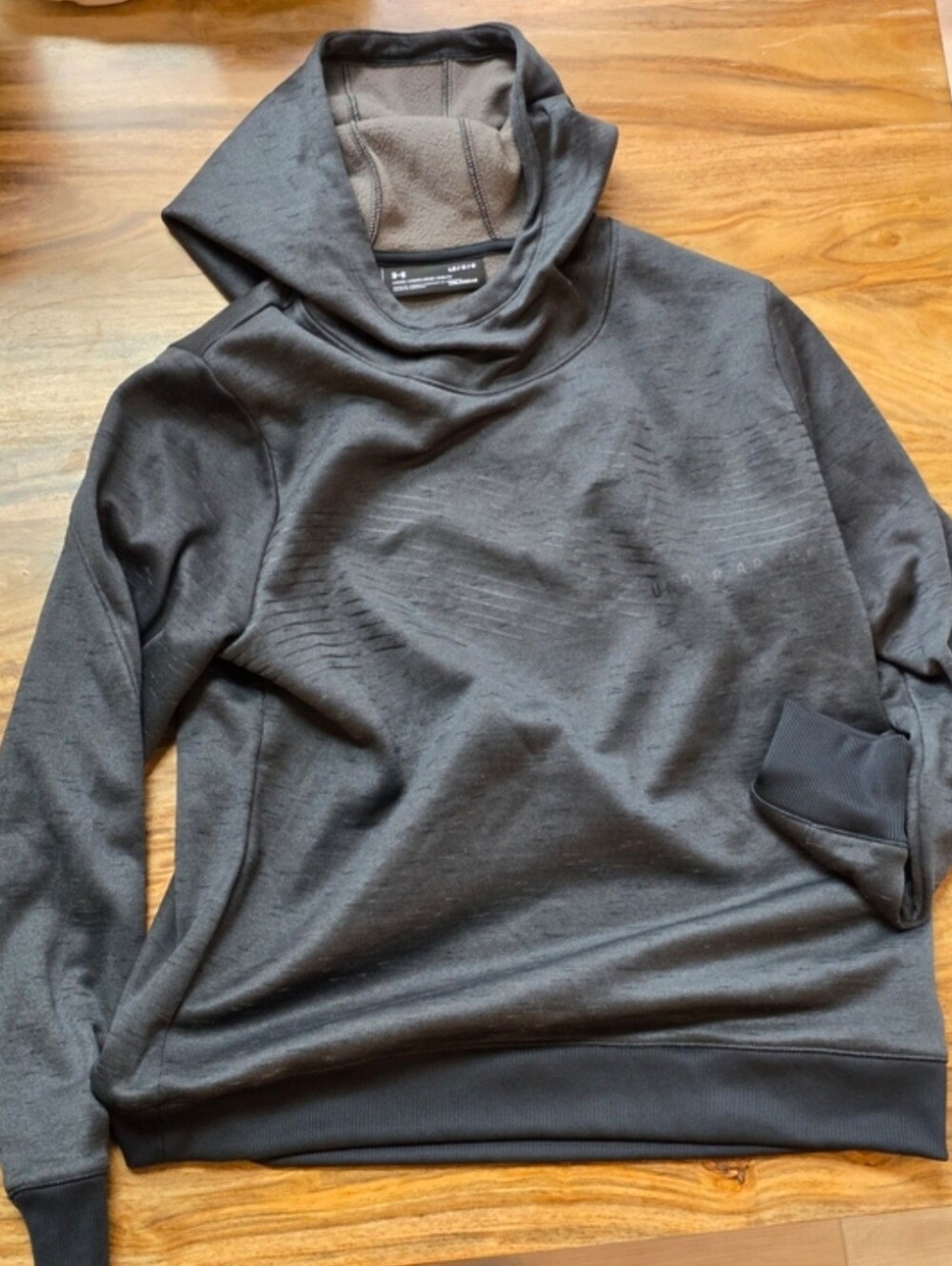 Women's Large Dark gray Under Armour ColdGear fleece pullover hoodie